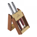 Parure stylo plume + bille bois sequoia bois de rose